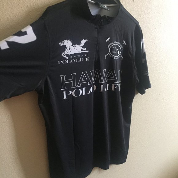 White  Hawaii Hybrid Polo Jersey Tops - Picture 5 of 16